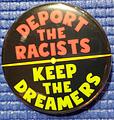 "Deport the Racists" Button
