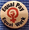 "Equal Pay Equal Work" Button