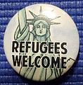 "Refugees Welcome" Button