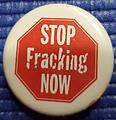 "Stop Fracking Now" Button