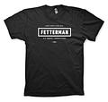 T-Shirt: Black with White Logo