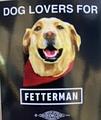 Dog lovers for Fetterman sticker