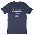 Because it Matters navy cotton tee [WTCA]