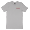 Serve America small logo gray cotton T-shirt [SAP6]