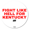 Fight for Kentucky 4-inch round sticker [7T6X]