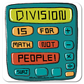 Division is for Math 4x4 vinyl sticker [5WDG]