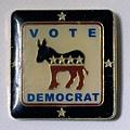 Vote Democrat Pin WITHOUT Shipping