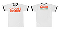 Choose Justice Ringer Tee