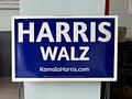 Harris Walz Yard Sign
