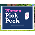 Women Pick Peck Yard Sign [W4E9]