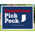 Republicans Pick Peck Yard Sign [QCQ8]