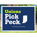 Unions Pick Peck Yard Sign [8BND]