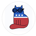 Kamala Red-White-Blue Cat 2.25 Button