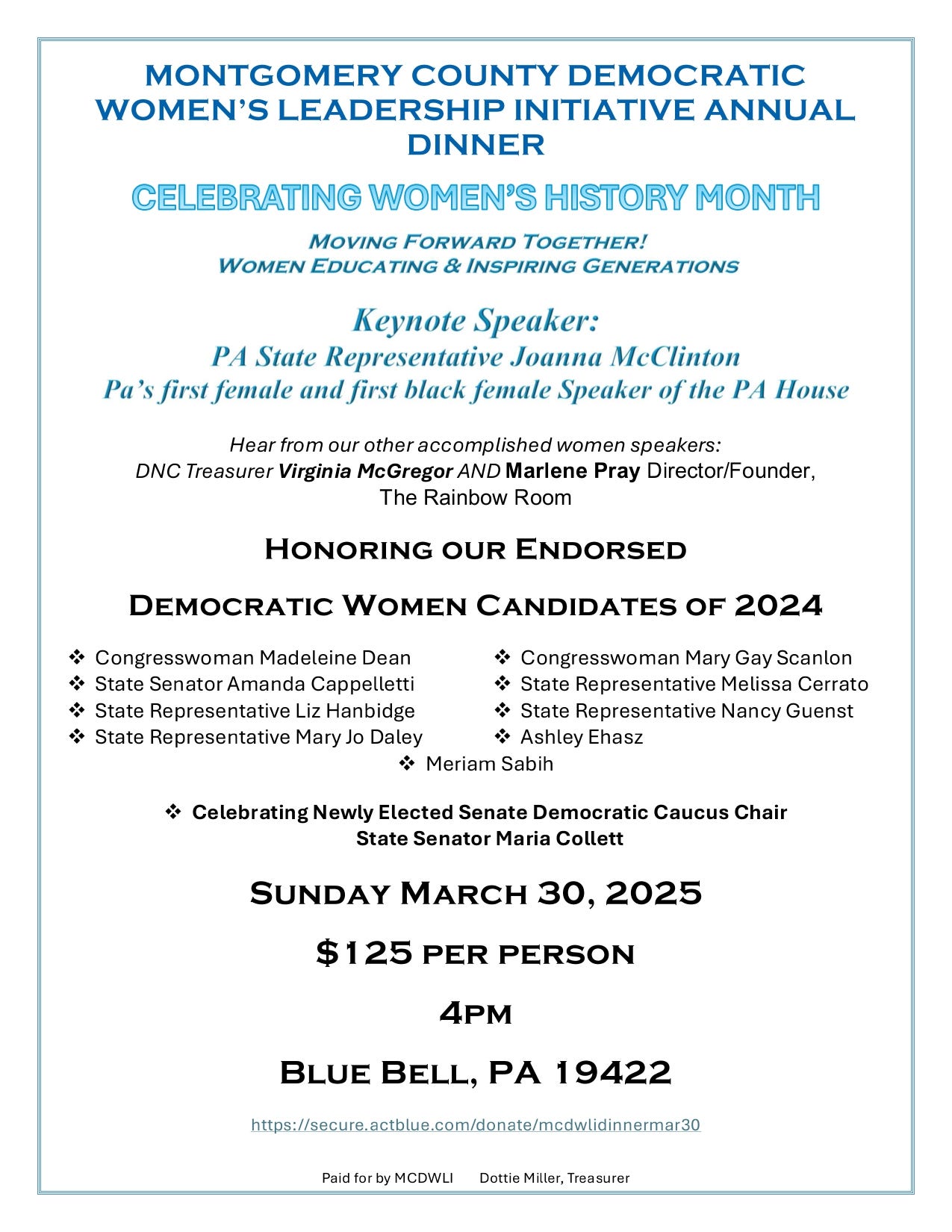 Montgomery County Democratic Women's Leadership Initiative (PA)