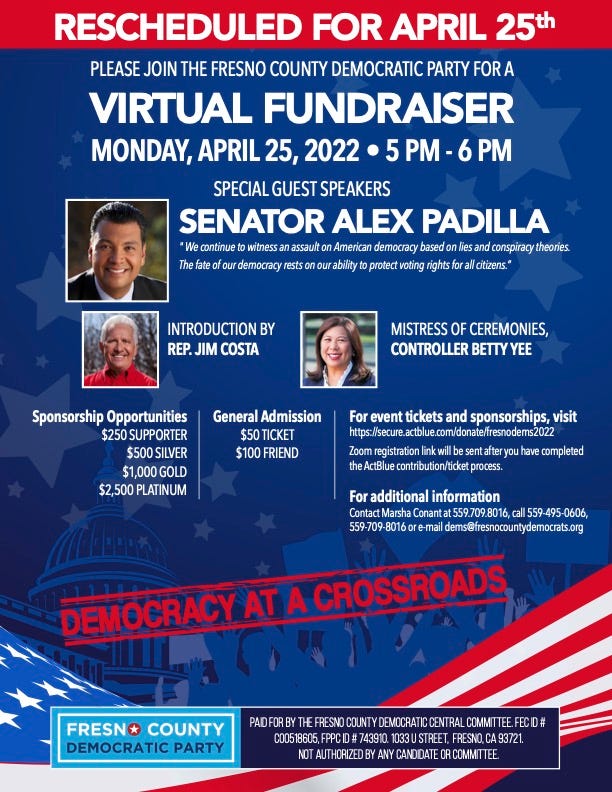 Fresno County Democratic Party (CA) - Federal Account