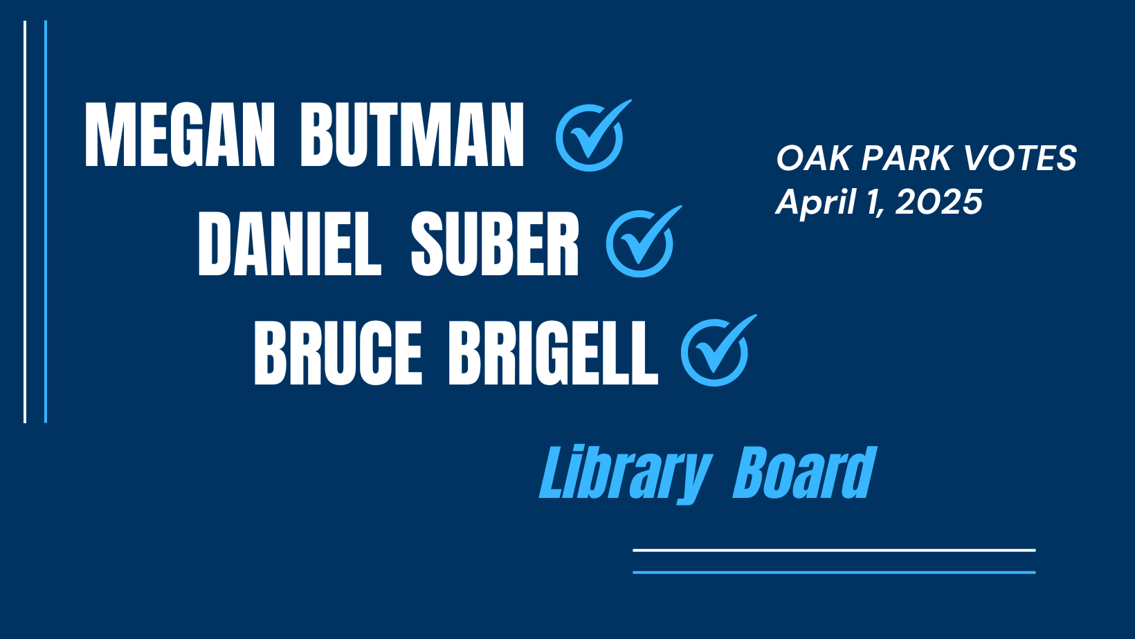MDB Political Action Group for Oak Park Library Board