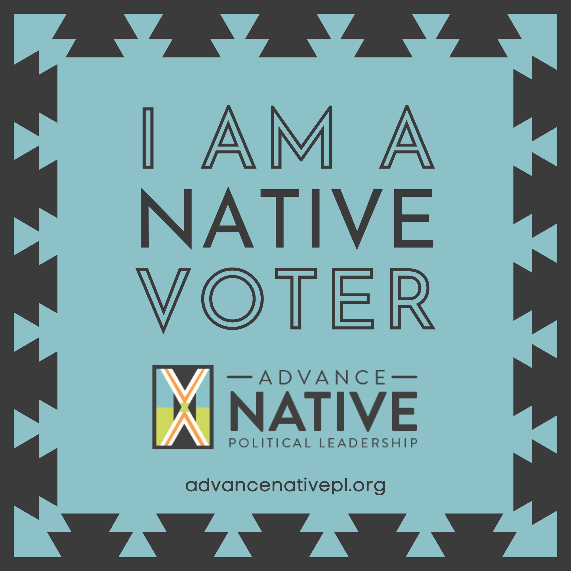 I am a Native Voter Sticker